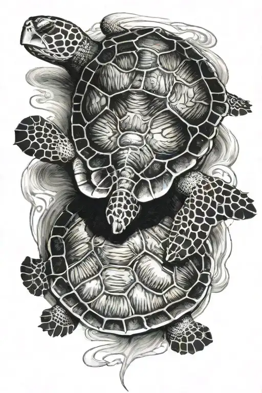 Turtle Swimming Gracefully