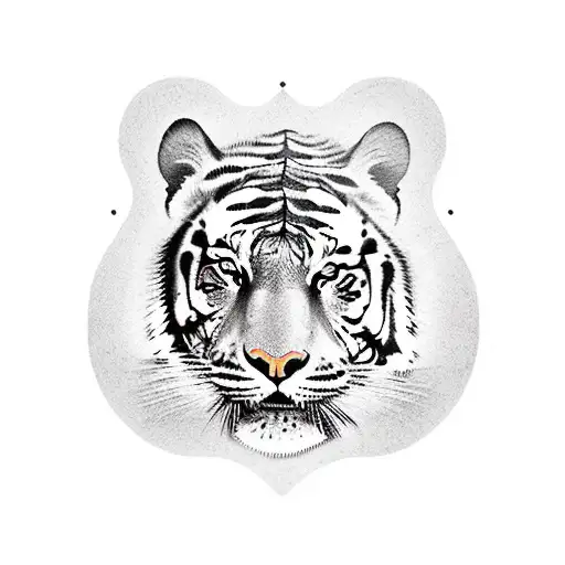 A Samurai Warrior With A Tiger As His Loyal Companion