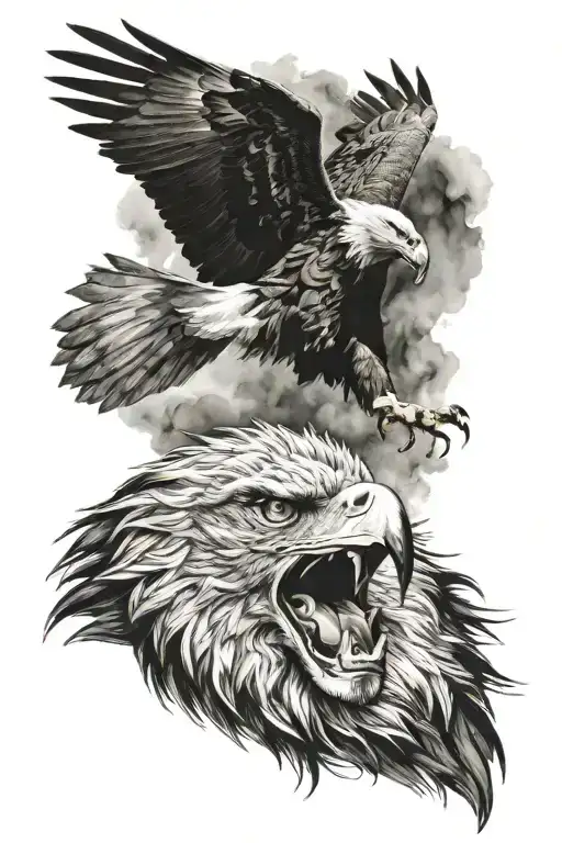 Eagle And Lion Head