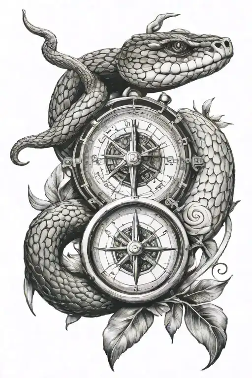 Snake Compass Arrow