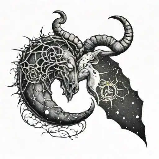 Cancer And Capricorn Constellation Merging