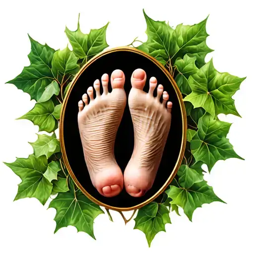 Ivy With Baby Foot Print