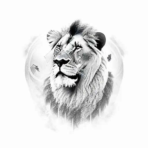 Capital V With Lion In The Middle Of The V