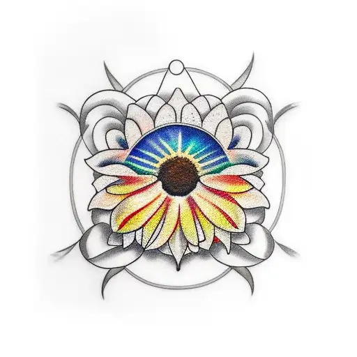 Sunflower Rainbow Butterflies