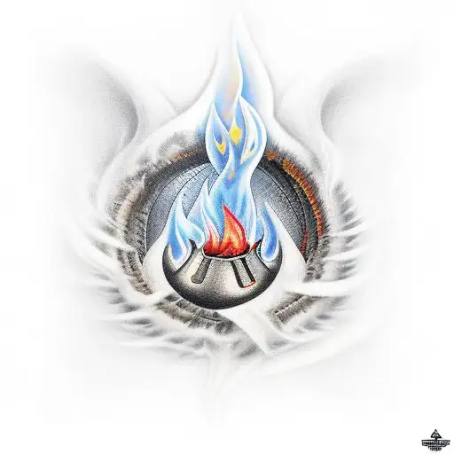 Fire With Ice Inside Of It