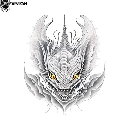 Dragon Con Las Alas Abiertas