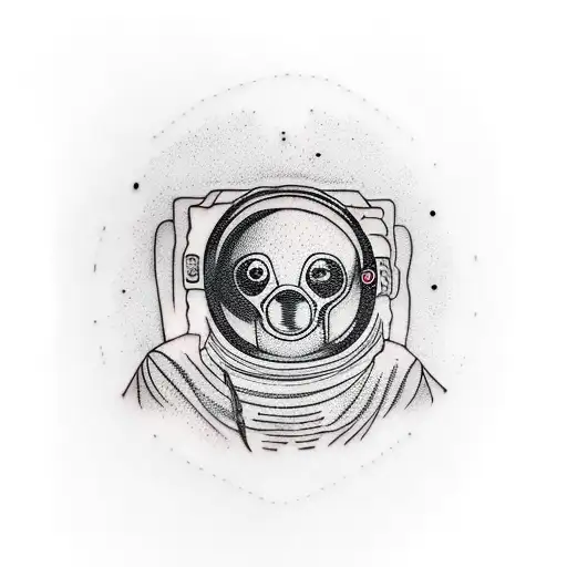 Astronaut Drinking Coffee