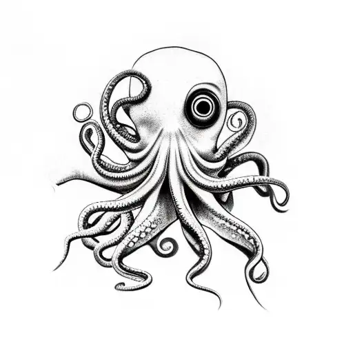 Octopus With Realistic Eyes