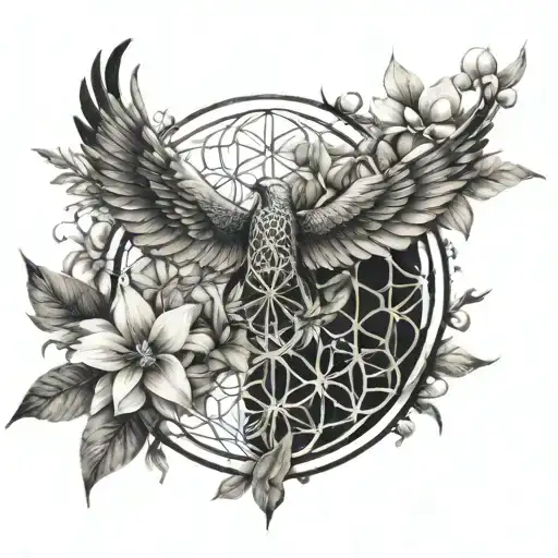 Flower Of Life Peace Freedom