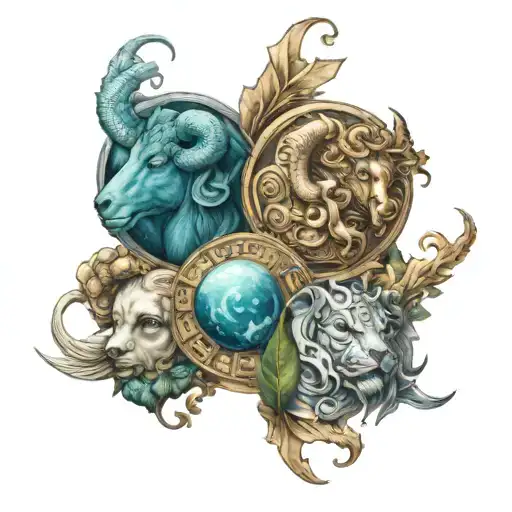 Mix Astrological Sign Aries Pisces Gemini Sagittarius