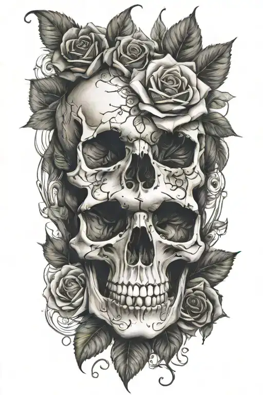 Skull And Roses