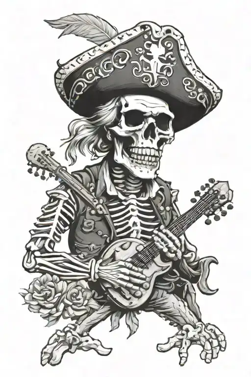 Jimmy Buffett Pirate Skeleton