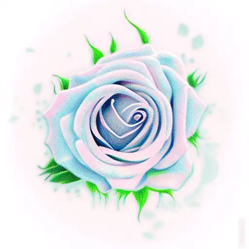 Baby Girl With Roses And Butterflies