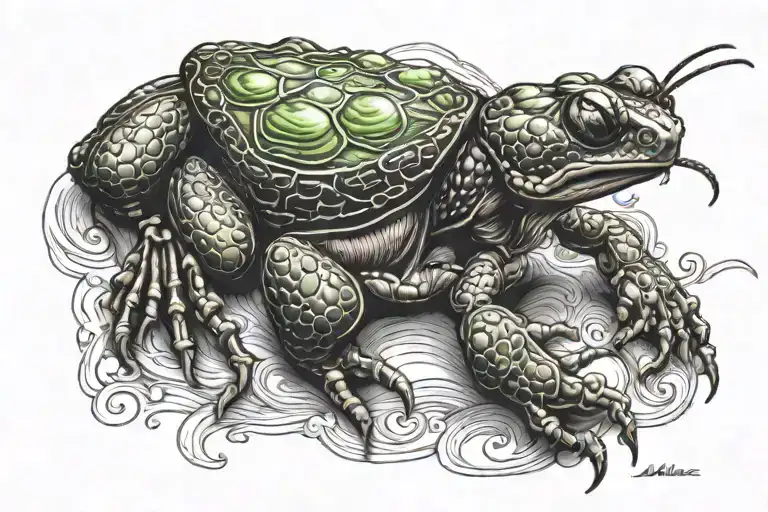 Scorpion Upside A Frog