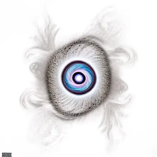 A Mesmerizing Black Hole With Swirling Colors And Cosmic Dust