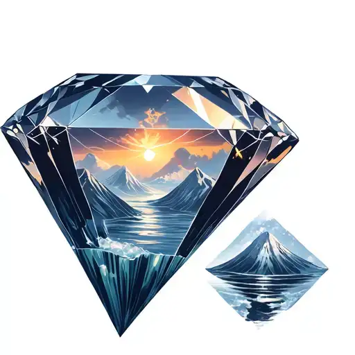 Mount Fiji Diamond Shape