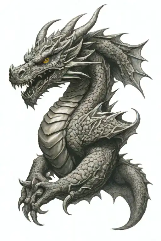 Dragon Wrapping Around Arm