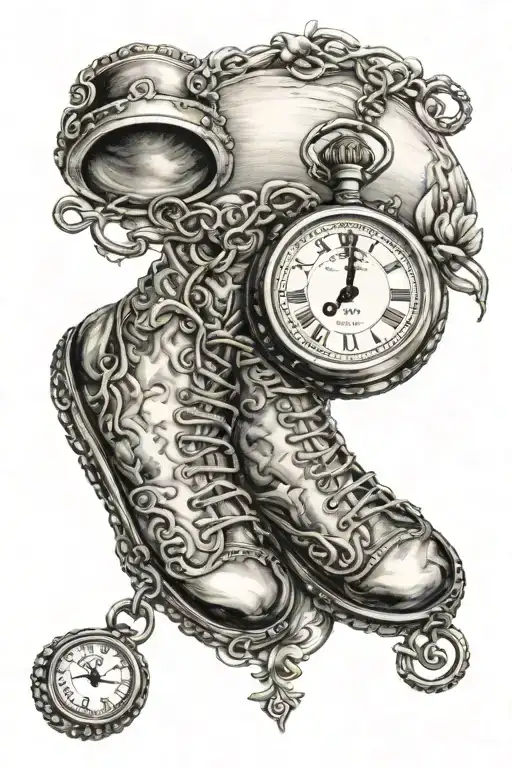 Baby Foot And Pocket Watch