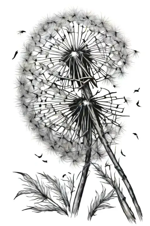 Dandelion Blowing
