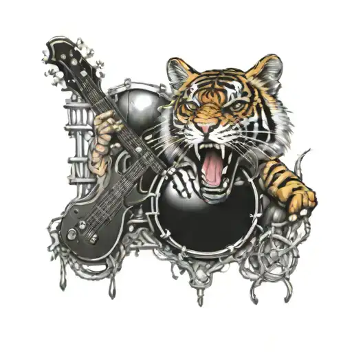 Hells Bells Acdc With Bass Of Killmister With Tiger