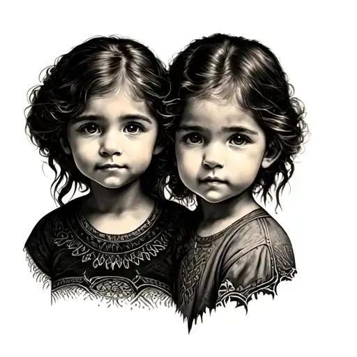Siblings Small Symbol Tattoo Design