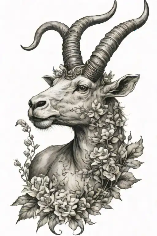 Capricorn With Nature Inspired