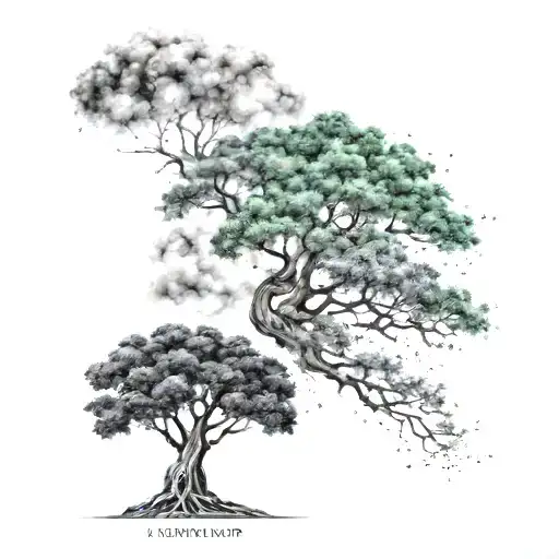 Life Tree With Virgo Constellation