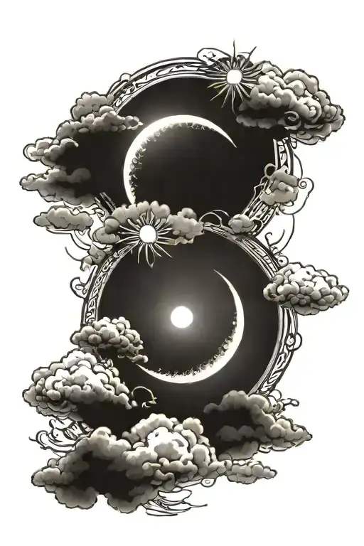 Sun And Clouds Surround