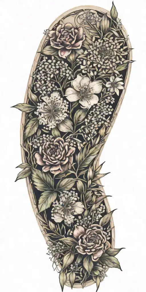 Australian Native Flowers And Plants Intertwined