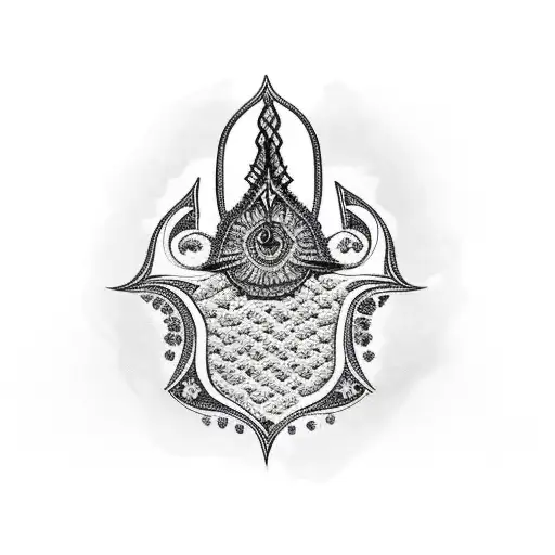 Hamsa Symbol And Phi Phi Island