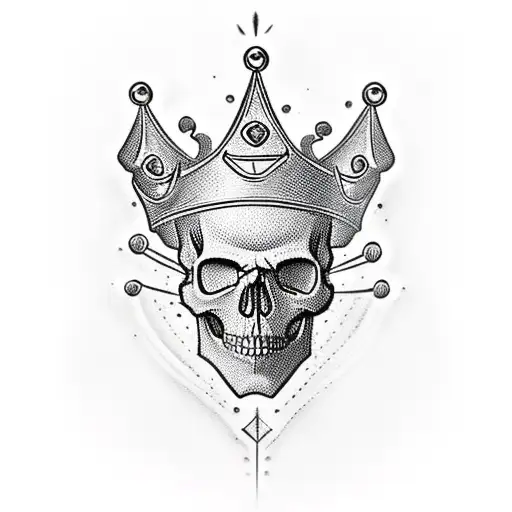 Skull With Crown
