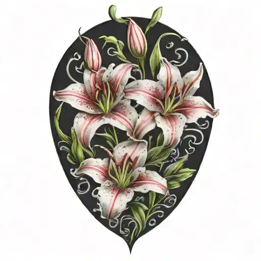 Two Stargazer Lillies