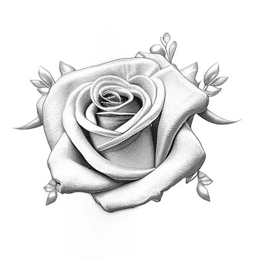 Breast Cancer Ribbon And Flowers