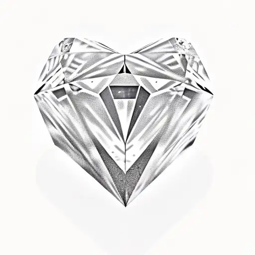 Diamond Heart With Two Names