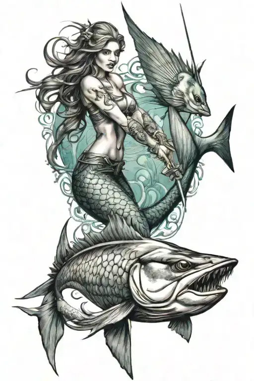 Mermaid And Swordfish