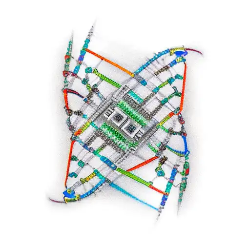 Dna Double Helix Intertwined With A Computer Circuit Board