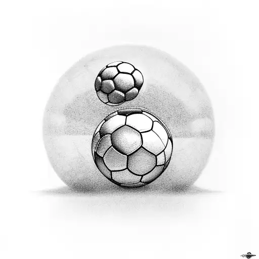 A Realistic Portrait Of Yourself Kicking A Soccer Ball