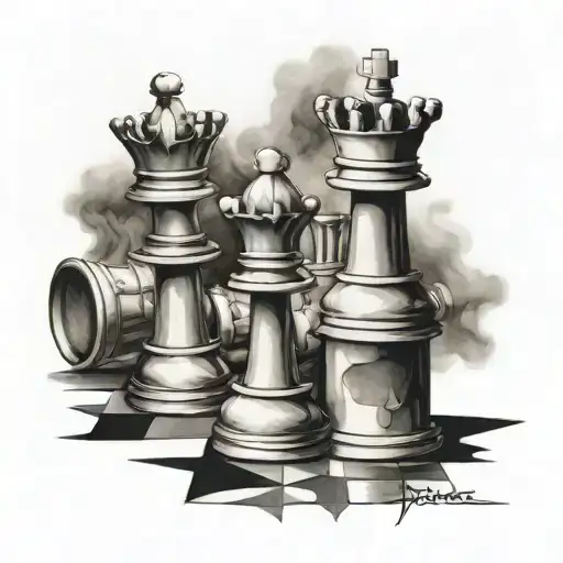 Chess Pieces Hidden
