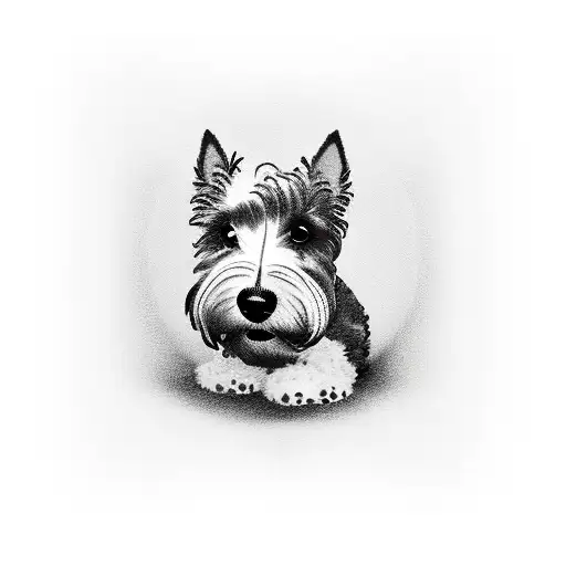 Dog Two Scottish Terriers