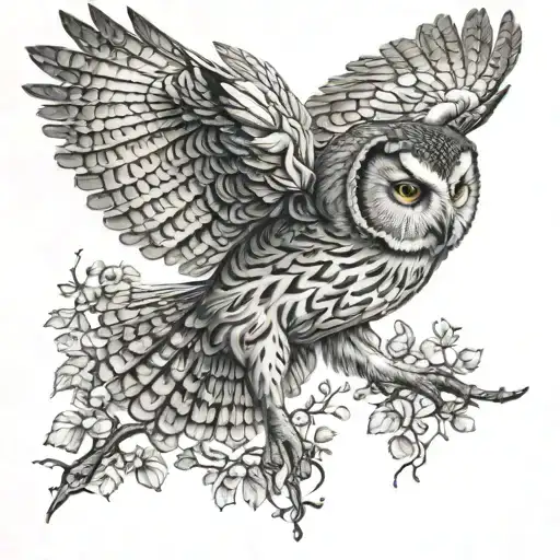 Owl Flying