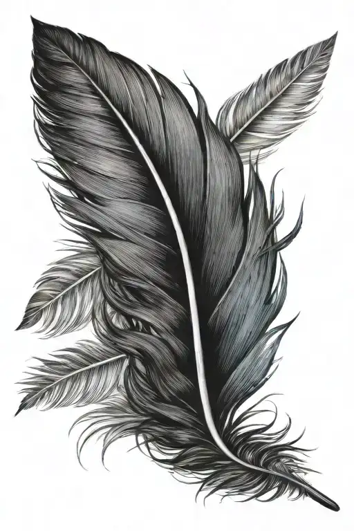 Ombre Feather