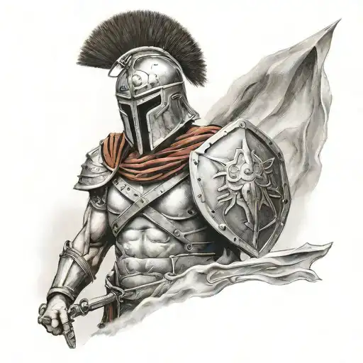 Spartan Soldier Standing