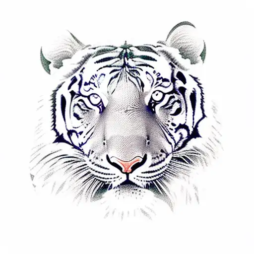 Hindu Mythology Indian Art Style Tiger
