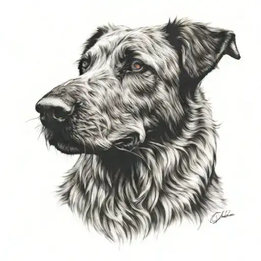 Wolfhound Black And White