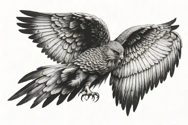 Winged Disk With Hawk Wings