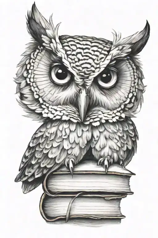 Owl Clutching Book