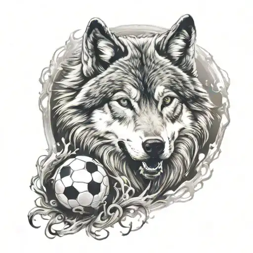 Wolf With Soccer Ball Morphing