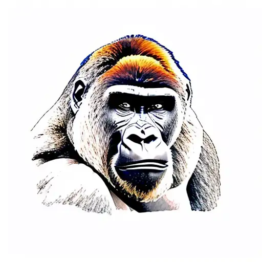 Gorilla On A Mountain