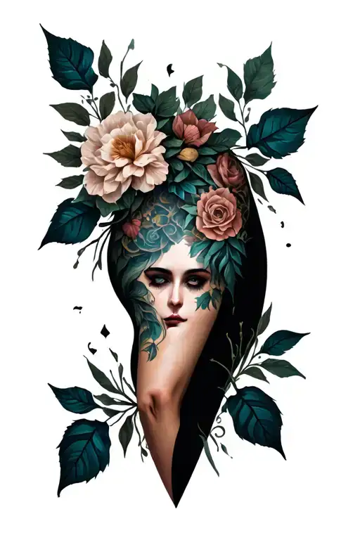 Gothic Foliage Thigh