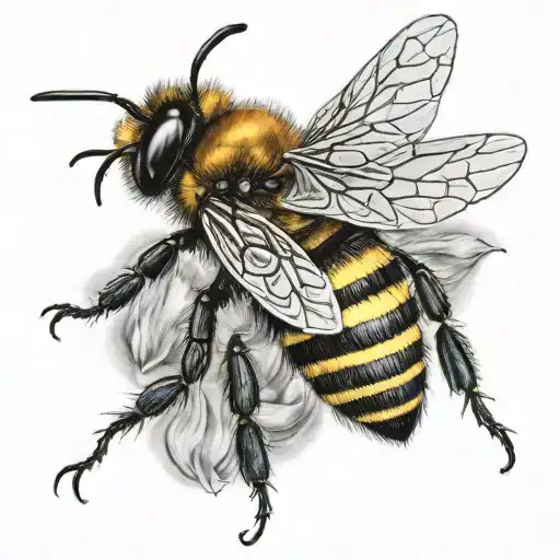 Queen Bee Flying